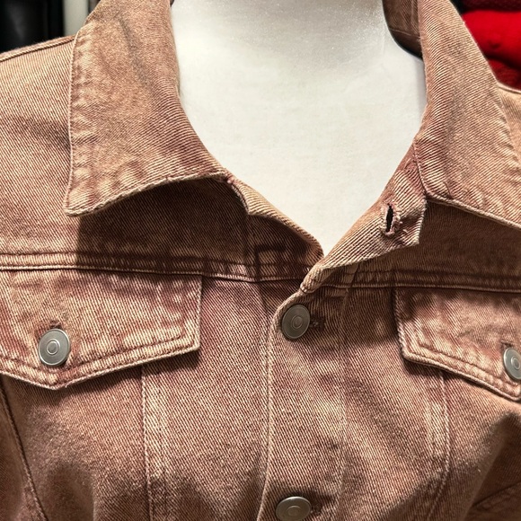 Peach Love California Brown denim Dress, size M great condition - Picture 3 of 5